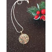 Pendentif en abalone arbre de vie en argent 925