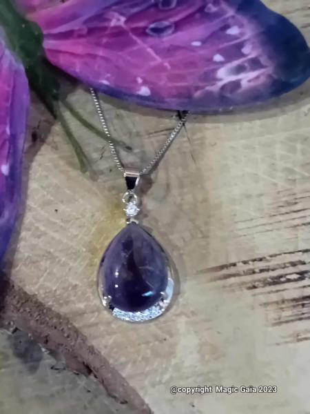 Pendentif goutte Améthyste 