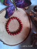 Bracelet jaspe rouge ( 8 mm ) 