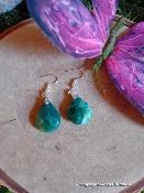 Boucles d'oreilles chrysocolle