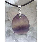 Pendentif fluorite multicolore 