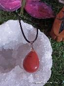 Pendentif jaspe rouge 