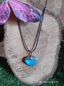 Pendentif coeur labradorite 