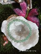 Bracelet aventurine verte ( 6 mm )