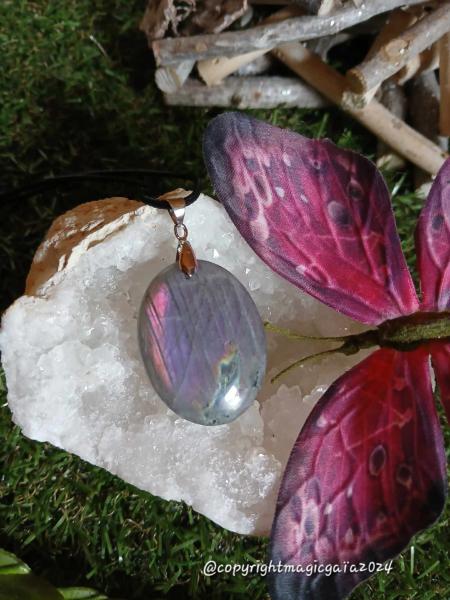 Pendentif Labradorite violette