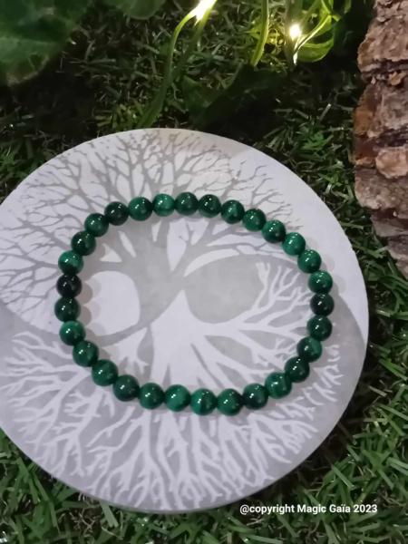 Bracelet Malachite ( 6 mm )