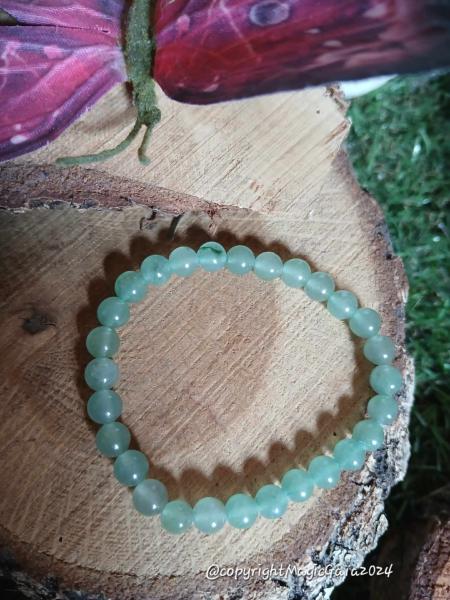 Bracelet aventurine verte ( 6 mm )