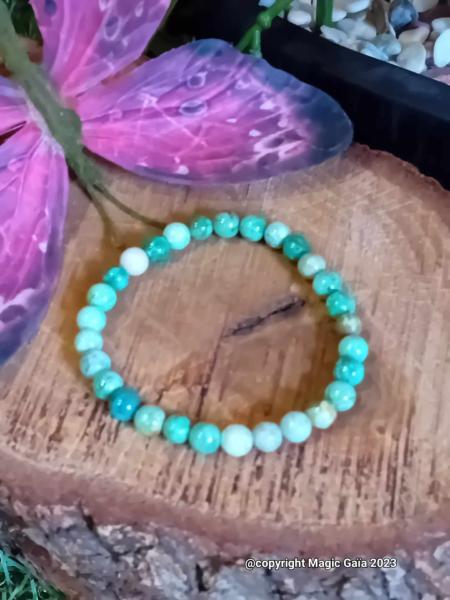 Bracelet Variscite ( 6 mm )