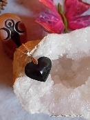 Pendentif coeur obsidienne œil céleste 