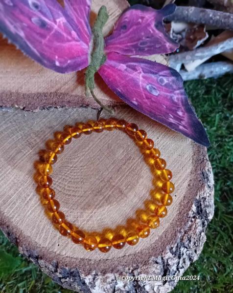 Bracelet ambre (6 mm )