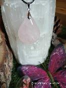 Pendentif  quartz rose