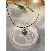 Pendentif goutte labradorite 