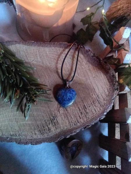 Pendentif coeur lapis lazuli 