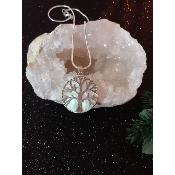 Pendentif en nacre arbre de vie en argent 925 