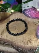 Bracelet obsidienne œil céleste ( 6 mm )