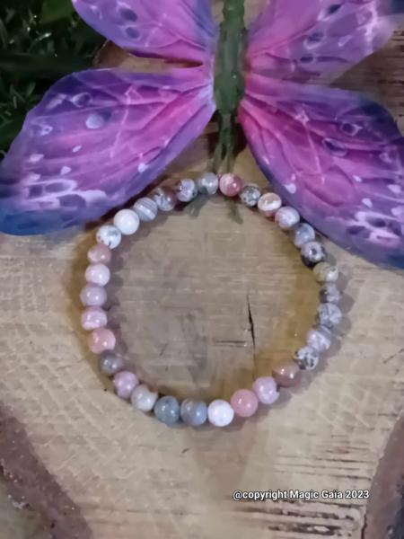 Bracelet Rhodochrosite ( 6 mm )